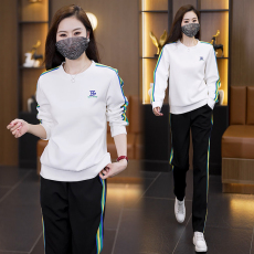 批发大码宽松显瘦两件套装2026新款秋季时尚洋气运动休闲两件套