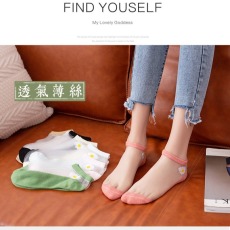 批发水晶玻璃丝袜子女夏季百搭薄款小雏菊丝<b class='q'>袜</b>浅口<b class='q'>船</b><b class='q'>袜</b>女隐形短筒<b class='q'>袜</b>潮