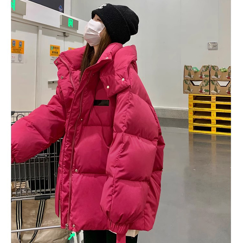 Pitaya cotton-padded jacket for women short 2024 new winter Korean style thickened small loose bread coat cotton-padded jacket