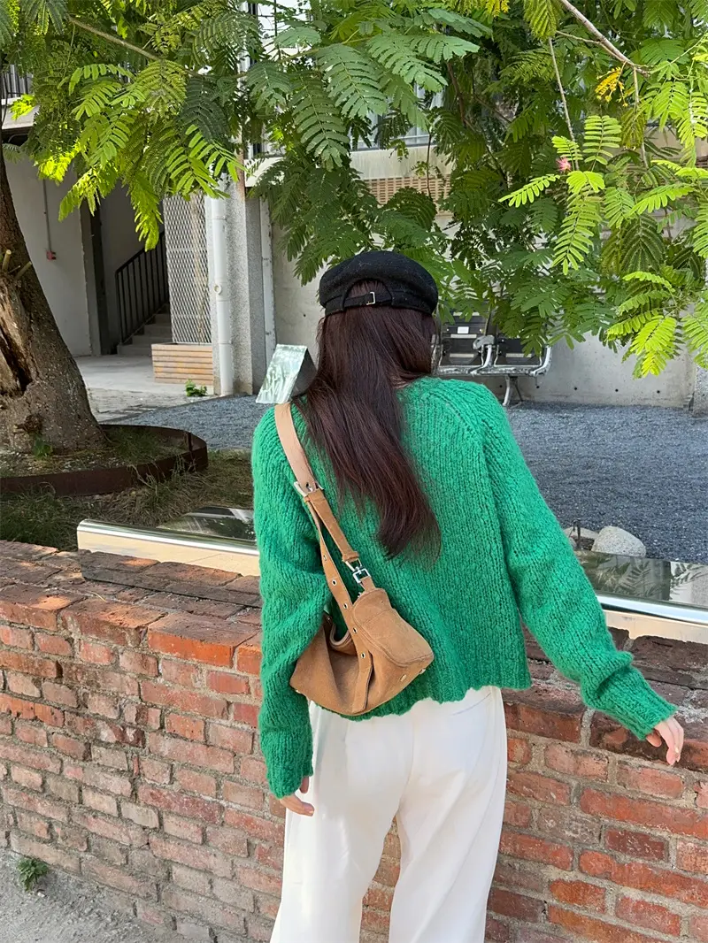 레트로 캔디 컬러 니트 가디건 상세 이미지 20