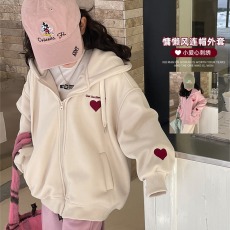 批发女童卫衣2026新款洋气秋装女孩连帽上衣儿童装春秋季时髦大童衣服