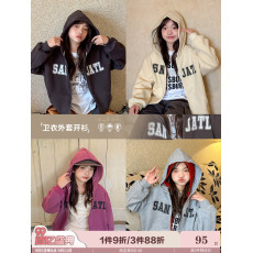 批发女童卫衣2026新款洋气秋装女孩连帽上衣儿童装春秋季时髦大童衣服