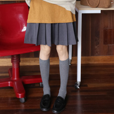 批发大量在仓 秋冬新款高腰百褶文艺显瘦<b class='q'>复古</b>百褶短裙女