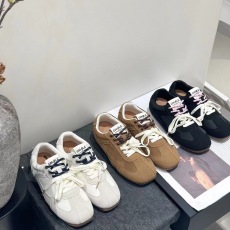 批发真皮德训鞋女2024秋季新款圆头软底厚底百搭轻便牛皮休闲<b class='q'>运动鞋</b>潮