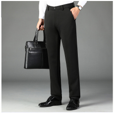 批发高品质实拍男士秋冬季新款韩版加厚高弹百搭<b class='q'>商务</b>免烫西装休闲长裤