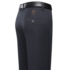 批发新款商务休闲裤男士西裤中年爸爸裤子宽松直筒长裤