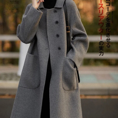 批发大码女装羊毛大衣女中长款2026秋冬<b class='q'>新款</b>宽松高端双面绒毛呢外套