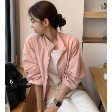 批发2026新秋韩国立领冲锋衣外套女宽松薄款百搭长袖休闲<b class='q'>防晒衣</b>上衣