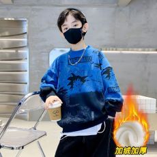 批发2026新款秋冬款痞帅秋季上衣中大童炸街男孩潮儿童装男童秋装卫衣