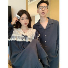 批发实拍实价<b class='q'>韩版</b><b class='q'>情侣</b><b class='q'>甜美</b>重工宫廷风软棉亲肤宽松舒适春秋家居服套裙