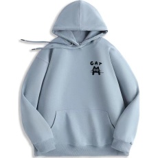 批发男士连帽圆领卫衣新款宽松青少年秋款套头长袖秋季上衣帽衫落肩袖