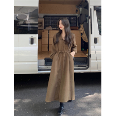 批发实拍实价 秋冬法式冷淡风设计感<b class='q'>长袖</b>a字连衣裙女气质收腰显瘦裙子