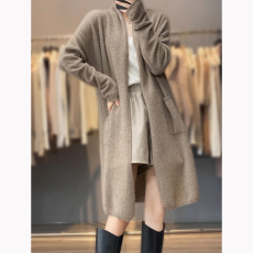 批发<b class='q'>正品</b>清仓剪标<b class='q'>专柜</b>外贸羊绒外套女秋冬中长款针织开衫过膝羊毛大衣