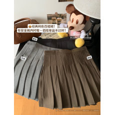 批发实价实拍 早<b class='q'>秋</b>黑色百褶裙女 小个子a字半身裙西装高腰jk短裙长裙