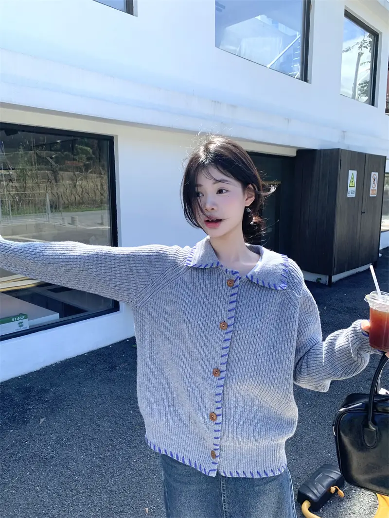 단추 니트 가디건 상세 이미지 18