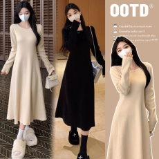 批发现现~春季新品2026孕妇连衣裙新款中长款毛衣裙宽松<b class='q'>休闲</b>打底裙子