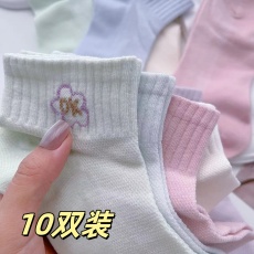 批发秋冬棉袜学生袜糖果短袜