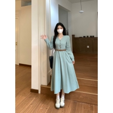批发大码女装梨形身材端庄大气<b class='q'>连衣裙</b>秋季高级感a字裙收腰显瘦长裙子