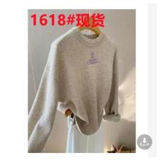 批发外贸单出口<b class='q'>尾</b><b class='q'>货</b>高端<b class='q'>品牌</b>剪标女装捡漏羊毛刺绣开叉套头针织衫上衣