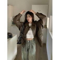 小香风皮衣短外套2025年女士新款秋冬季美式小个子皮夹克春秋上衣