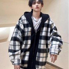 批发男外套春秋款2024新款秋装格子上衣中大童秋季衣服薄款帅气