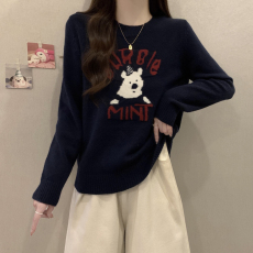 批发实拍2024年大码女装秋冬新款针织衫胖mm网红设计感毛衣胖妹妹上衣