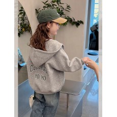 批发<b class='q'>女</b><b class='q'>童</b>拉链卫衣2026新款洋气秋装女孩连帽上衣儿<b class='q'>童装</b>春秋季<b class='q'>大</b>童衣服