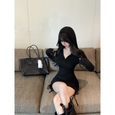 批发实拍~辣妹酷时尚<b class='q'>长袖</b>连帽运动休闲修身包臀连衣裙女