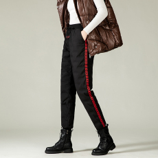 批发羽绒裤男女同款冬季外穿时尚修身加厚保暖鸭绒潮牌百搭纯色休闲裤