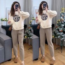 批发926#<b class='q'>休闲</b>运动套装女2025春秋款款韩版圆领宽松卫衣减龄时尚两件套