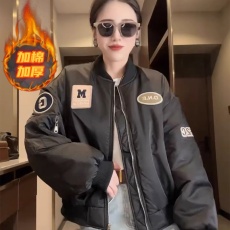 批发棒球服外套女2026冬季新款加厚夹棉小个子短款飞行员<b class='q'>夹克</b>棉服上衣