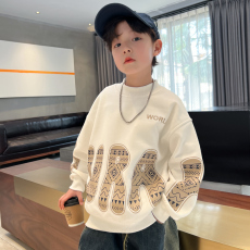 批发| 官图实价 | 纯棉华棉 | 后包领 | 秋季中大童字母印花圆领卫衣