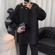 批发青少年卫衣男款冬季加绒加厚重磅衣服美式hiphop潮牌宽松圆领外套