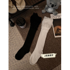 批发实拍实价过膝<b class='q'>袜</b>女春秋冬季长筒过膝盖<b class='q'>大腿</b>长腿袜子长<b class='q'>袜</b>防滑 2双装