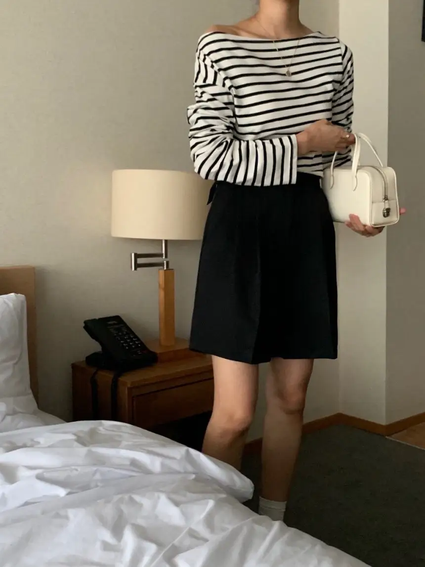여성용 스타일리시 블라우스 티셔츠 상세 이미지 14