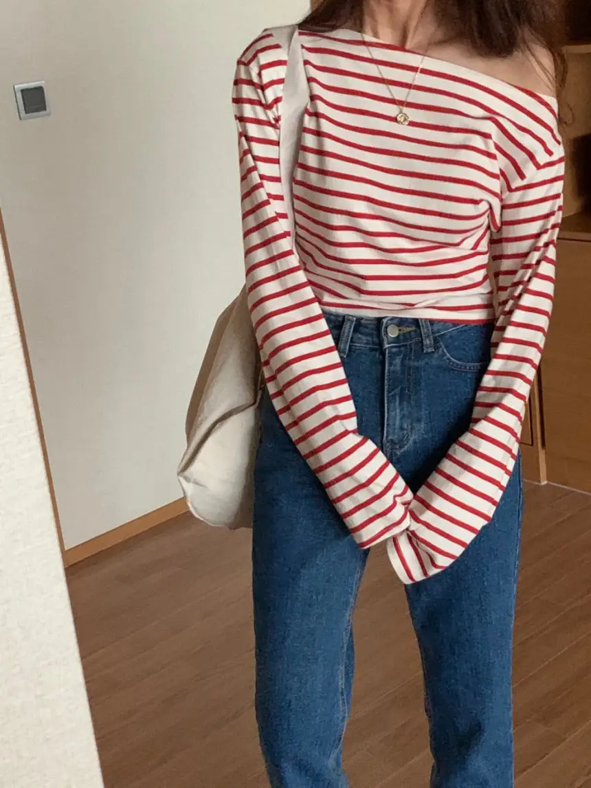 여성용 스타일리시 블라우스 티셔츠 상세 이미지 22