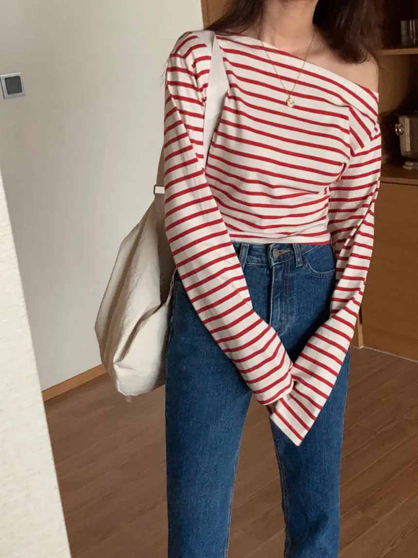 여성용 스타일리시 블라우스 티셔츠 상세 이미지 23