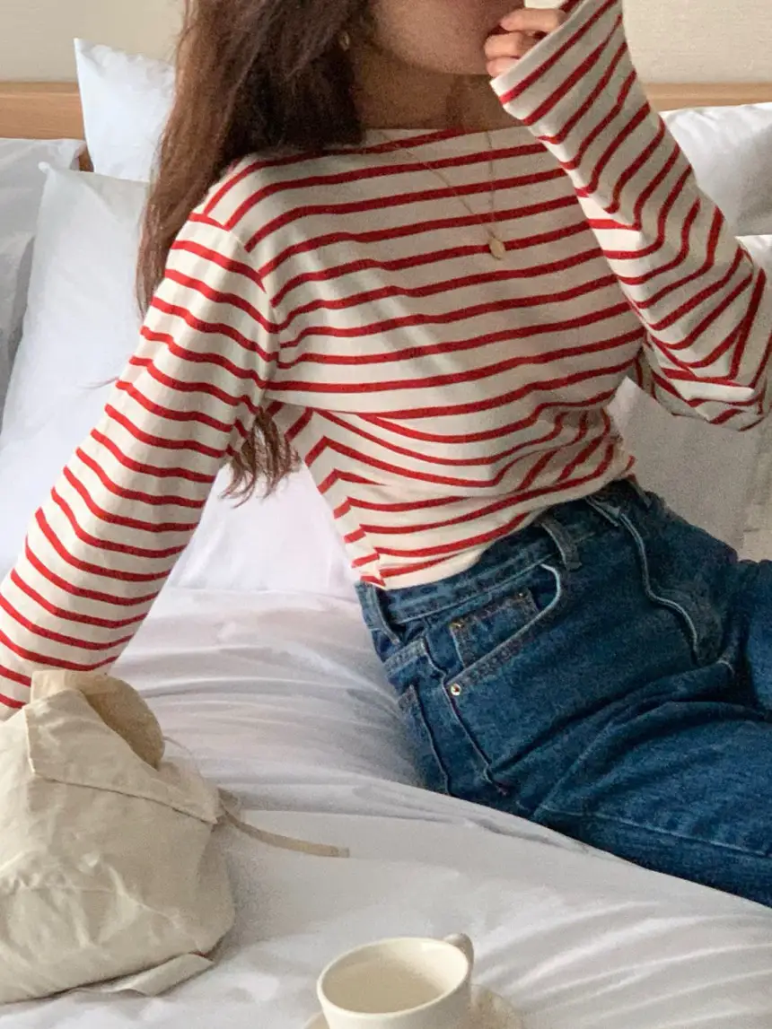 여성용 스타일리시 블라우스 티셔츠 상세 이미지 25