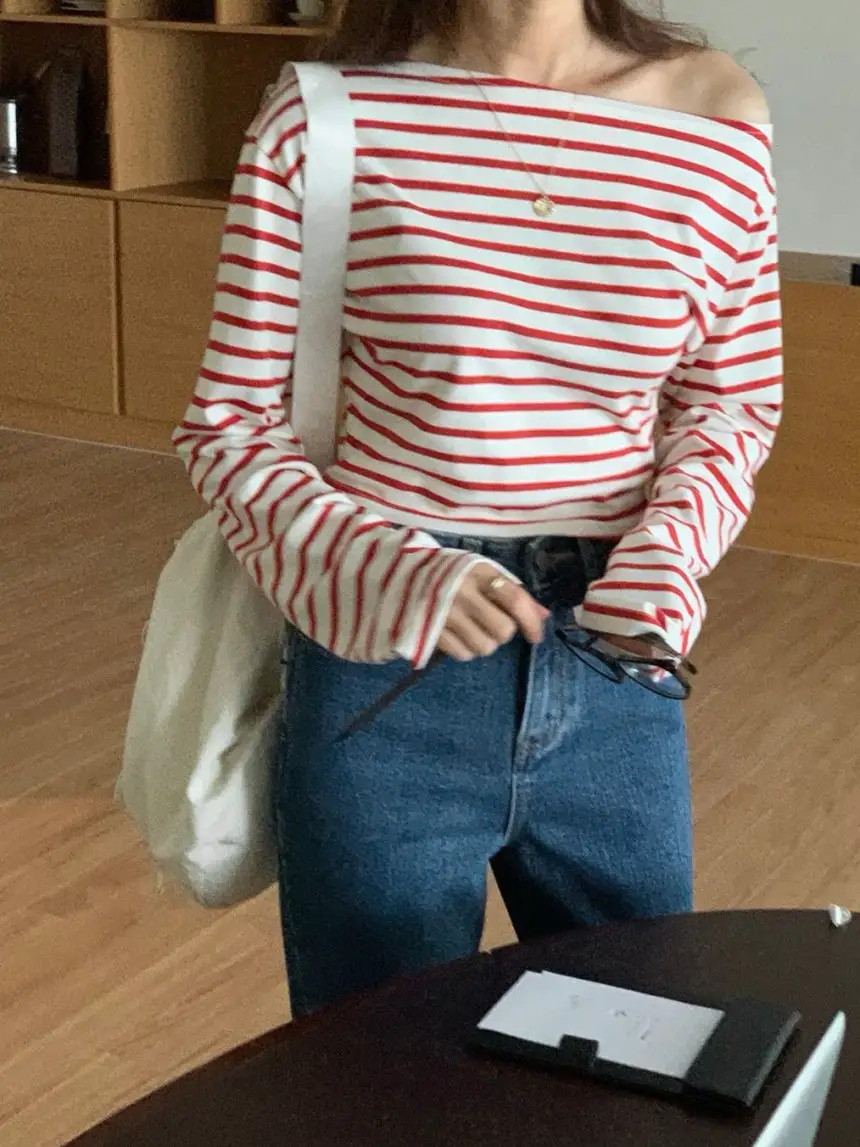여성용 스타일리시 블라우스 티셔츠 상세 이미지 28