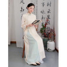 批发<b class='q'>中国风</b>复古<b class='q'>女装</b>2026秋季改良唐装上衣立领新中式旗袍连衣裙