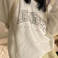 批发韩国<b class='q'>外贸</b>新款加绒厚卫衣女韩版宽松薄款ins潮oversize大码3066