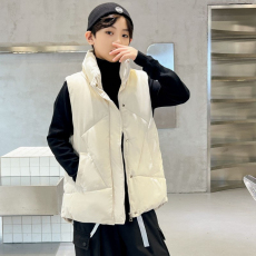 批发秋<b class='q'>冬</b>童装外套洋气男中大童韩版加厚立领羽绒棉马甲儿童保暖背心