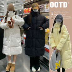 批发实拍  <b class='q'>冬</b>装立领加厚保暖孕妇羽绒棉服中长款宽松孕妇外套棉衣