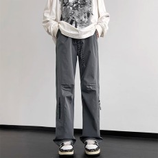 批发2024新款冲锋裤男夏季防水工装休闲裤子美式潮牌运动阔腿直筒长裤