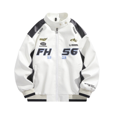 批发秋冬新款拼色帅气飞行机车皮衣外套<b class='q'>时尚</b>美式高街潮流年轻港风上衣