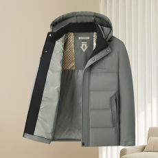 批发高品质冬季新款加绒加厚保暖防寒时尚宽松连帽中老年棉衣外套