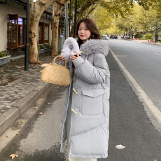 批发<b class='q'>雅</b><b class='q'>鹿</b>同款羽绒棉服女2024新款中长款时尚韩版加厚冬季爆款