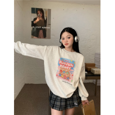 批发实拍实价 2025早秋新款百搭童趣<b class='q'>小熊</b>宽松<b class='q'>卫衣</b>女