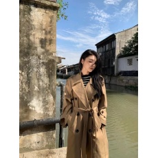 批发韩系休闲卡其色中长款风衣外套女装2024<b class='q'>春</b>秋新款英伦风卡其色大衣