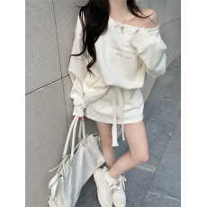 批发己出货 两件套一字肩<b class='q'>印花</b>裙套装